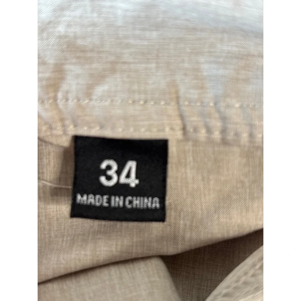 Coolkeep Stretch Performance Shorts Womens 34 Tan‎ Heather Active Casual T184343